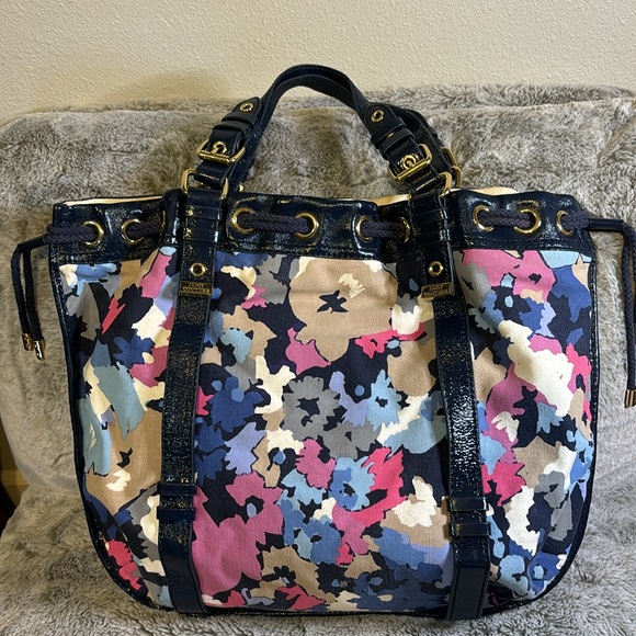 Vintage Juicy Couture Floral Canvas Tote Bag - Picture 6 of 11